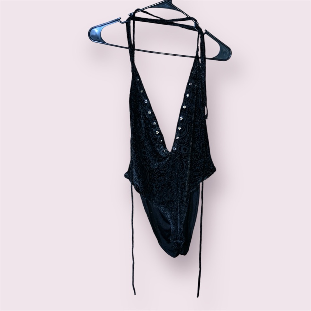 Killstar Elegant Black Lace Bodysuit